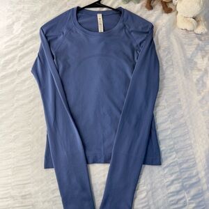 Lululemon Swiftly Tech Long Sleeve (waist length) - Blue 🫐